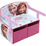 Bancuta cu Masuta Birou Disney Frozen Arditex Mobilier 2 in 1 pentru depozitare jucarii  din lemn 